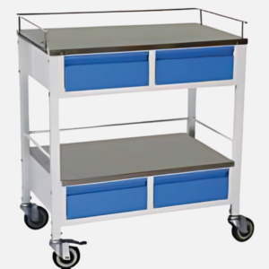 Medicine trolley with drawers by Bharat Surgical Impex Gurugram