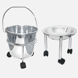 Stainless steel kick bowl with castors by Bharat Surgical Impex Gurugram