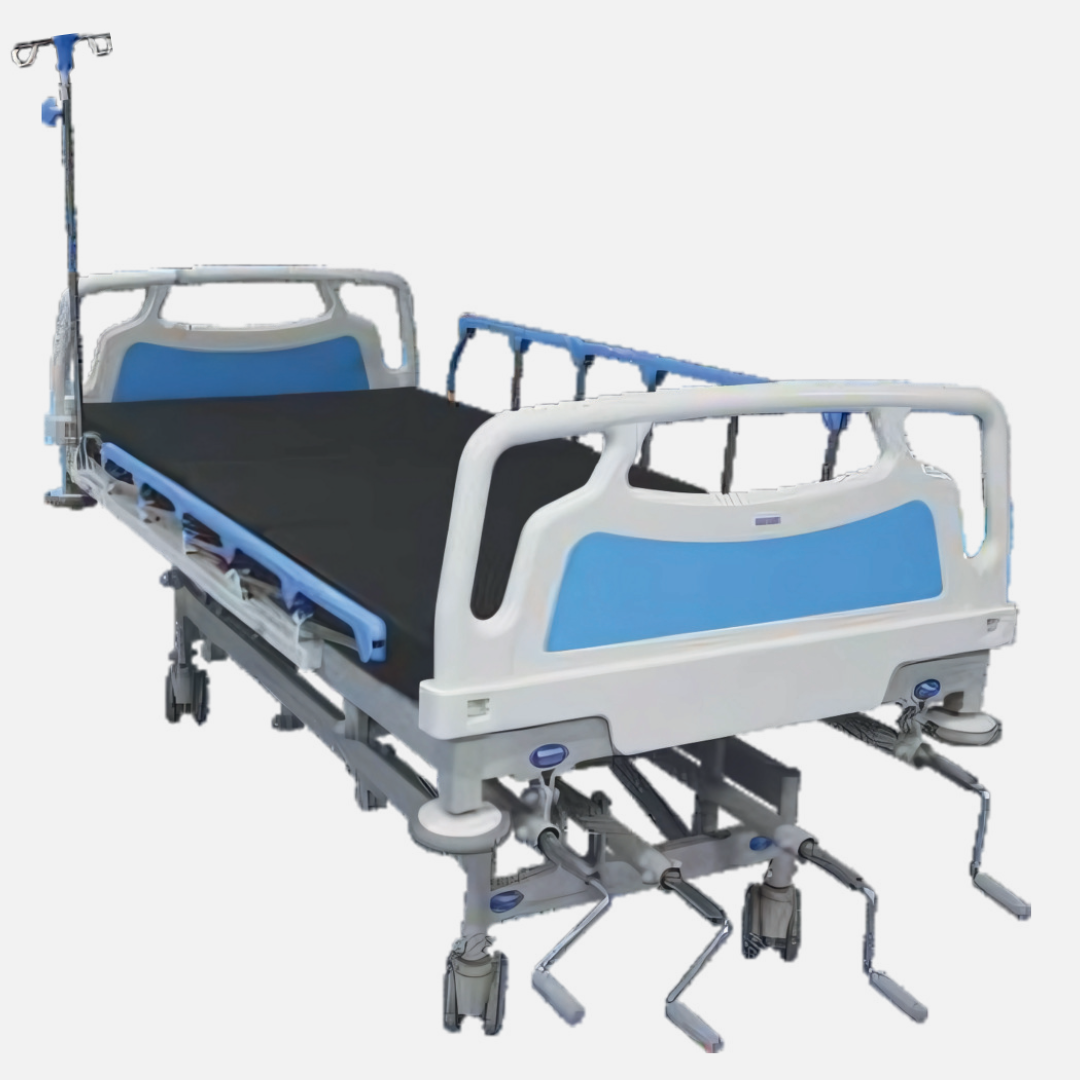 Five Function Manual ICU Bed BSI 9003 manufactured in Gurugram India