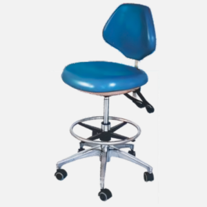 Height adjustable surgeon chair with chrome base by Bharat Surgical Impex Gurugram