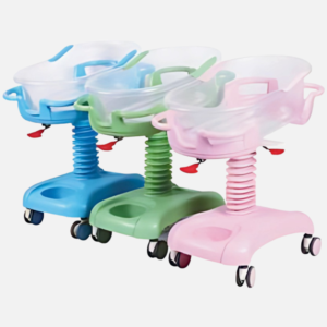 Height adjustable neonatal baby bassinet by Bharat Surgical Impex Gurugram