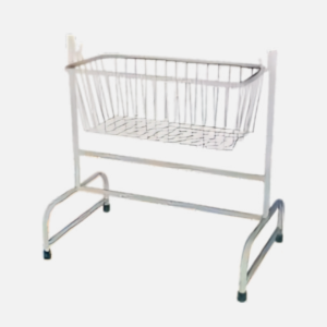 Hospital baby cradle with wire mesh basket by Bharat Surgical Impex Gurugram