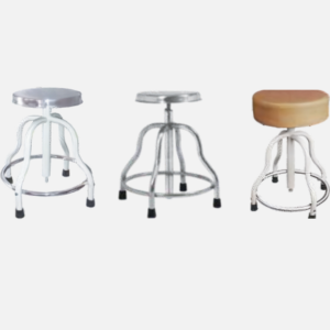 Patient revolving stool with stainless steel top by Bharat Surgical Impex Gurugram