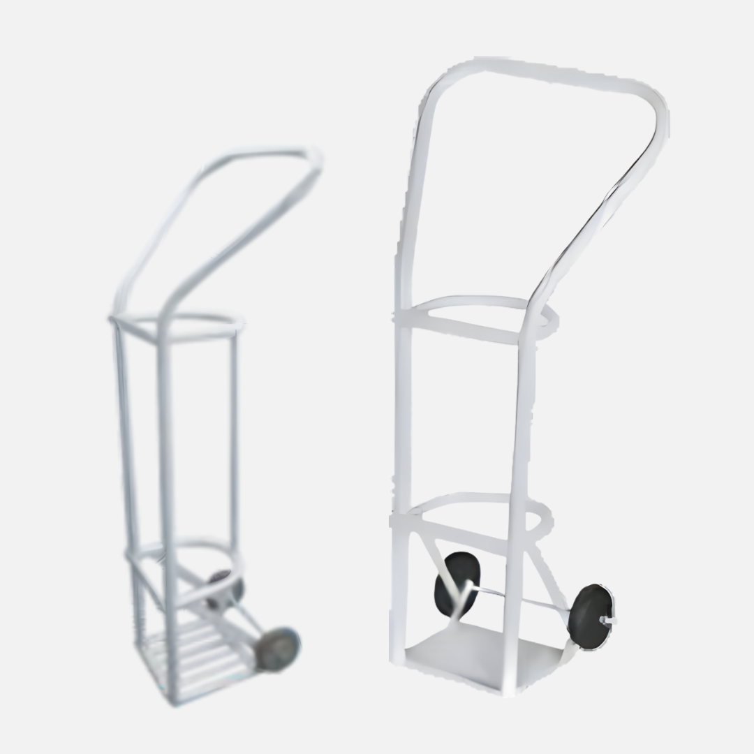 Oxygen cylinder trolley for B and D type cylinders by Bharat Surgical Impex Gurugram